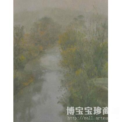 柳一川_雾中风景 类别: 西画雕塑